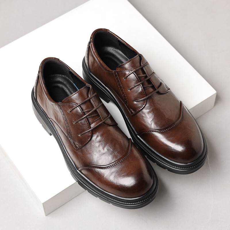 Men Formal Wear Office - Leren herenschoenen voor casual zaken, veelzijdige