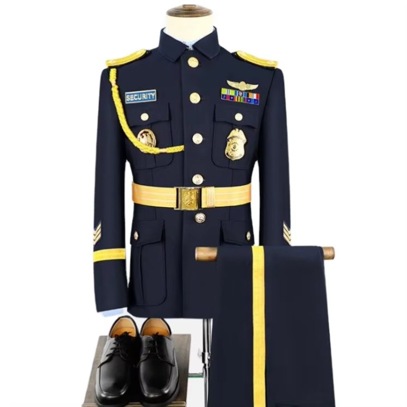 Men Formal Wear Outfits - Mannen Zwart Uniform Pak Hoge Kwaliteit