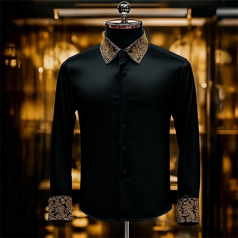 Men'S Formal Ethnic Wear - Heren etnische stijl prachtig bloemenoverhemd, formeel
