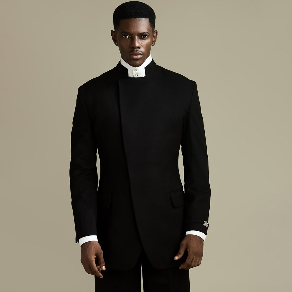 Men Formal Wear Outfits - Elegante zwarte herenpakken, 2-delig jasje en