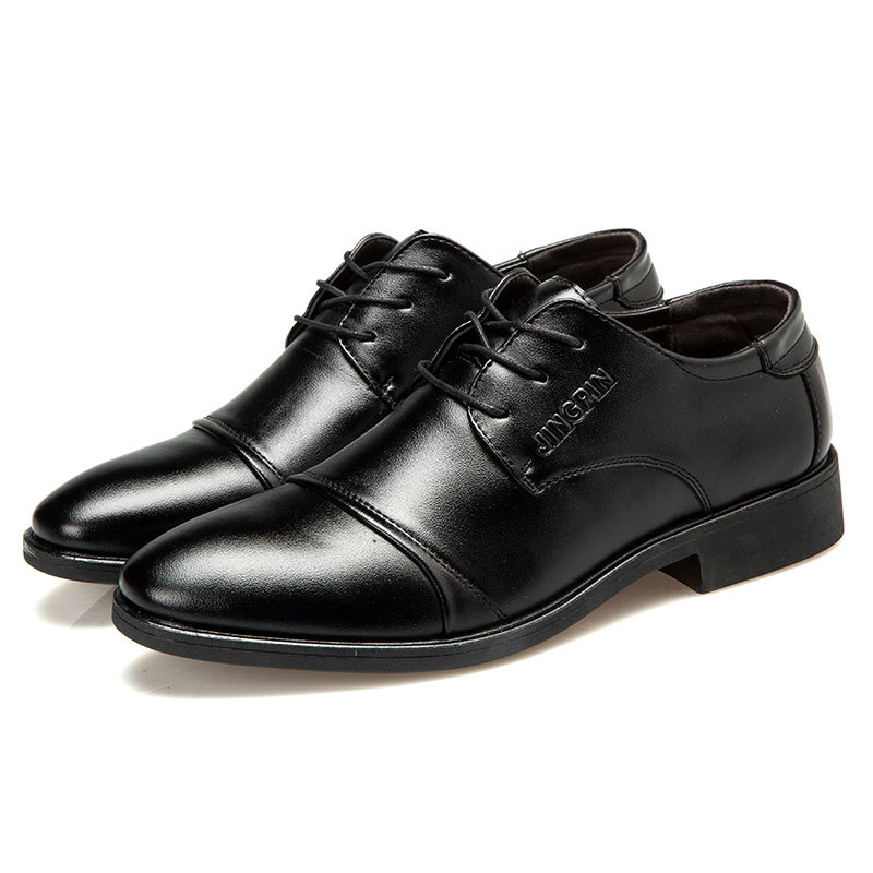 Large Men Formal Wear - Grote leren herenschoenen, zakelijke nette schoenen,
