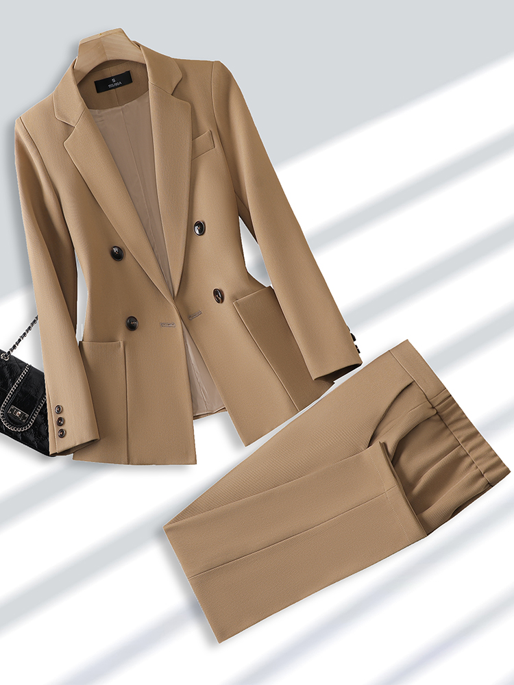 Men Formal Wear Office - Mode Dames Broekpak Formele Dames Kantoorwerkkleding