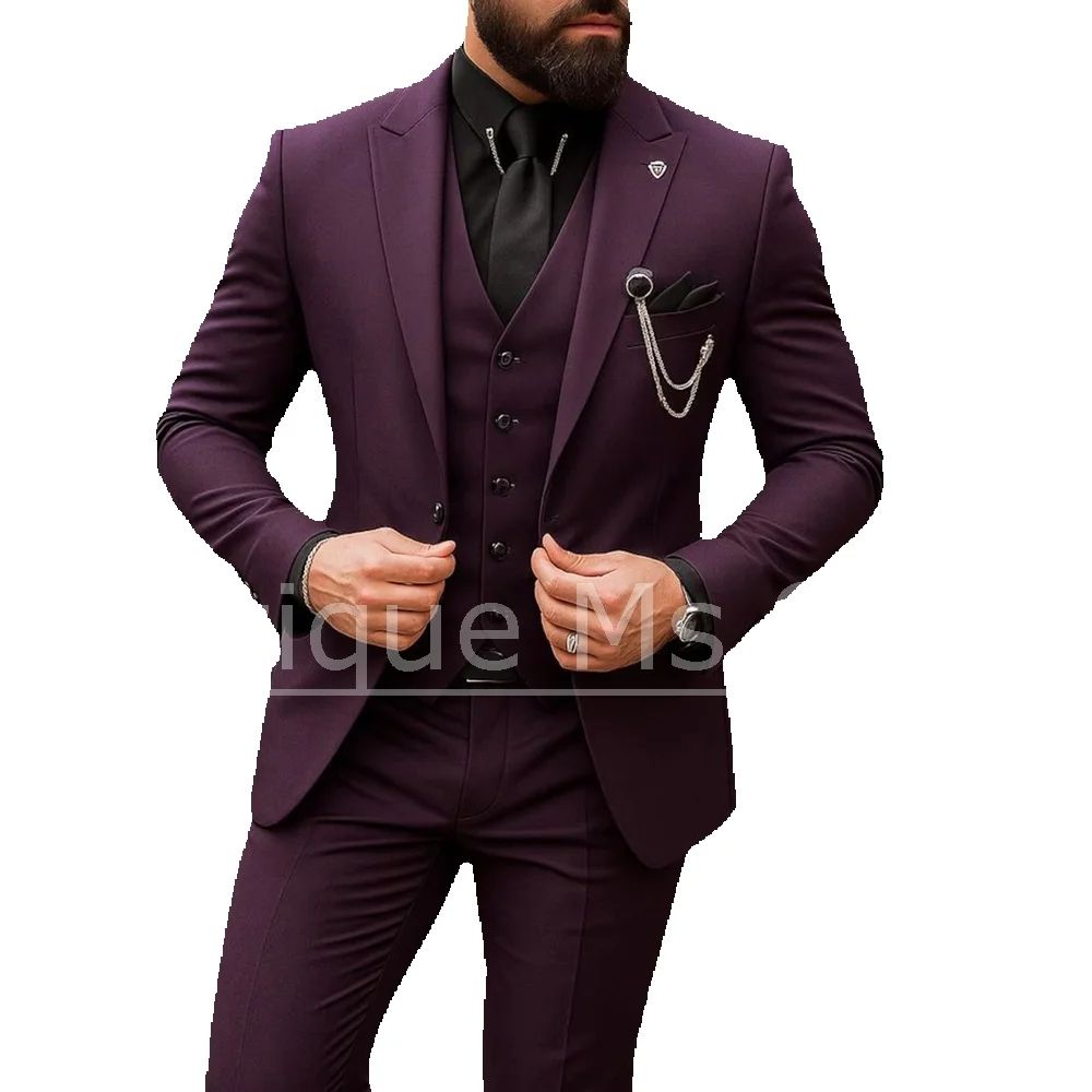 Heren 3-delig pak, enkelrijig, - Men Formal Wear Outfits recensie en prijs