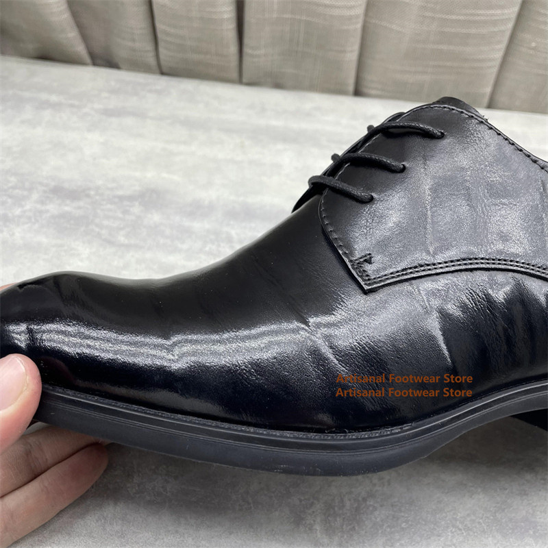 Zwarte leren Oxford-schoenen v - Formal Men Daily Wear Shoes recensie en prijs