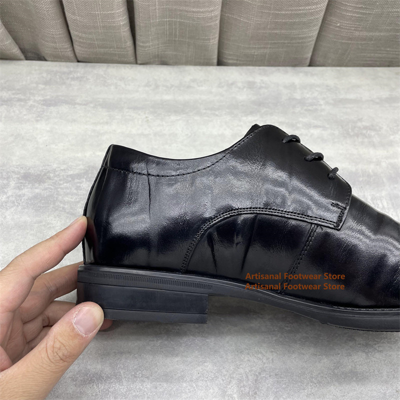 Zwarte leren Oxford-schoenen v - Formal Men Daily Wear Shoes recensie en prijs