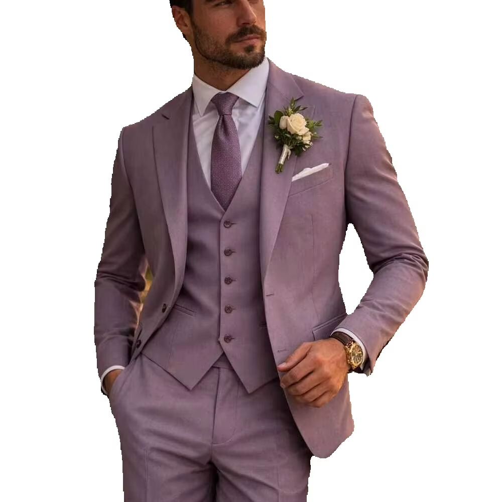 Lavendel 3-delig herenpak Lila - Men Formal Wear Outfits recensie en prijs