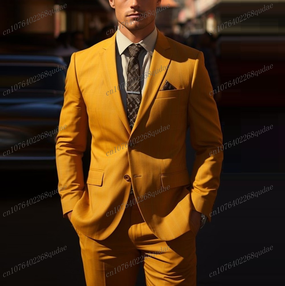 Nieuwe Oranje Mannen Pak Forme - Formal Wear Jersey For Men recensie en prijs