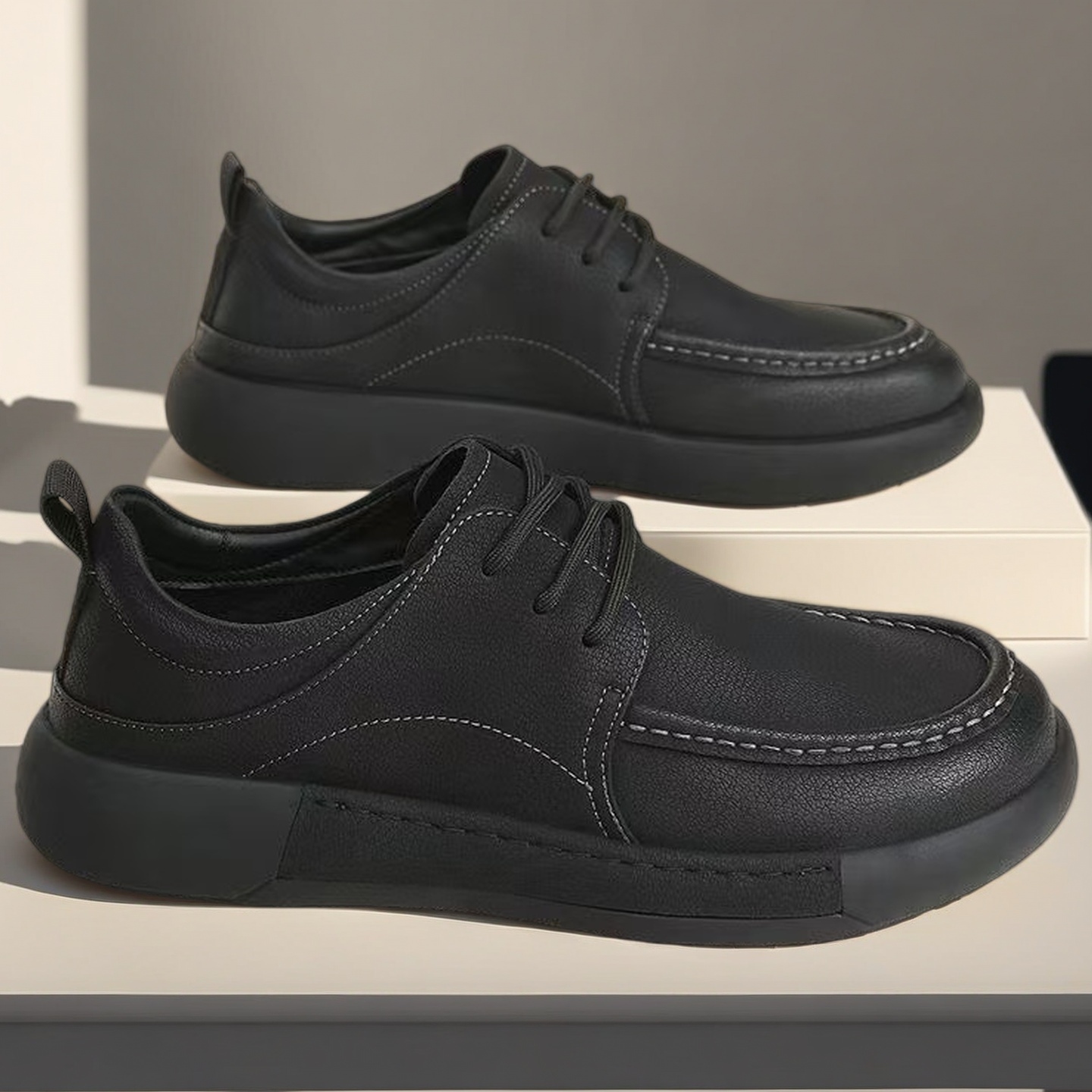 Brede herenschoenen van leer,  - Formal Men Daily Wear Shoes recensie en prijs