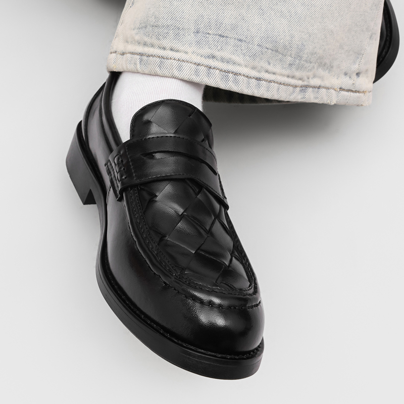 Handgemaakte geweven penny loa - Formal Men Daily Wear Shoes recensie en prijs