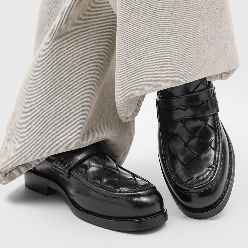 Handgemaakte geweven penny loa - Formal Men Daily Wear Shoes recensie en prijs