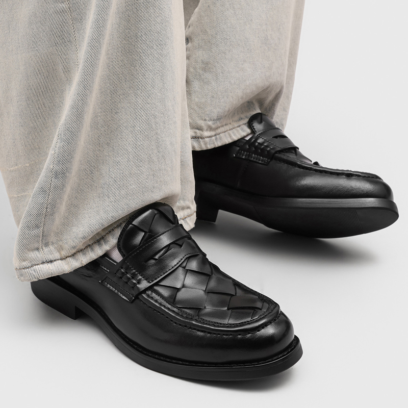 Handgemaakte geweven penny loa - Formal Men Daily Wear Shoes recensie en prijs