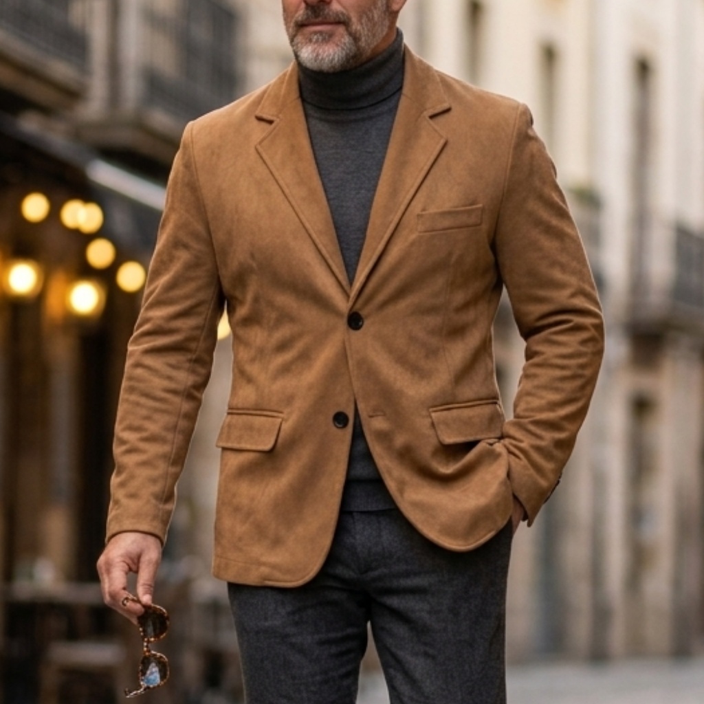 Heren vintage smart casual suè - Men Formal Wear Office recensie en prijs