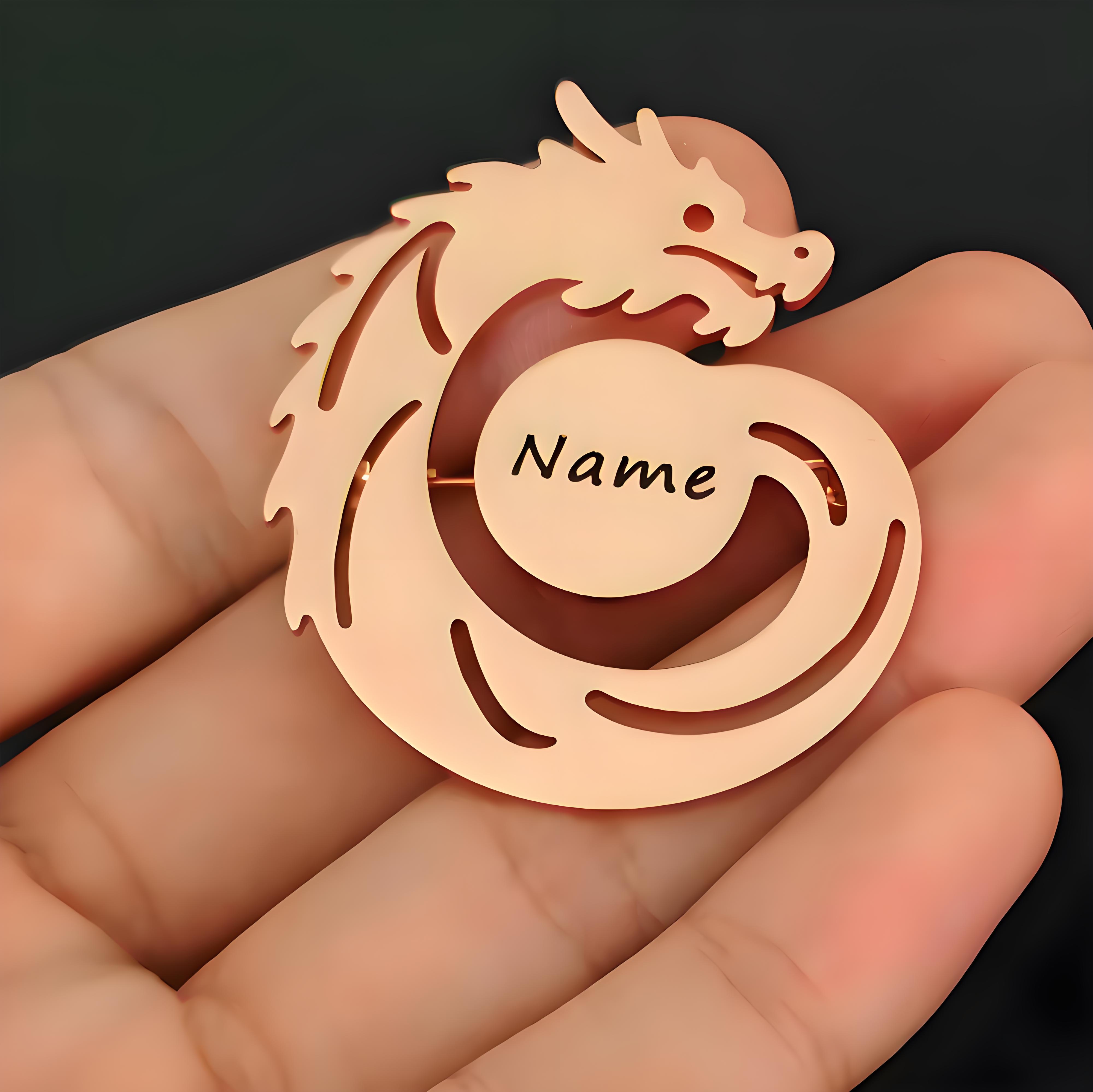 Aangepaste naam Dragon broche, - Men'S Formal Ethnic Wear recensie en prijs