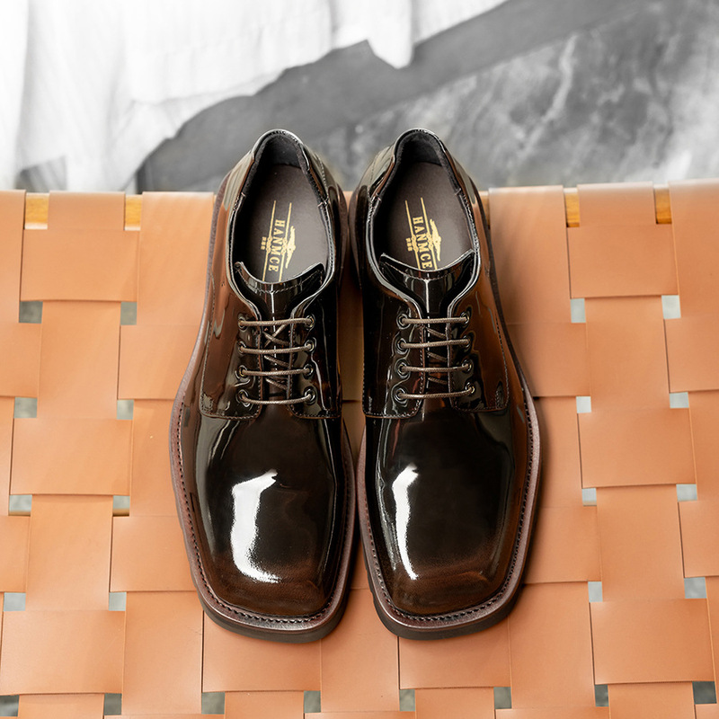 Elegante leren schoenen voor h - Korean Men Formal Wear recensie en prijs