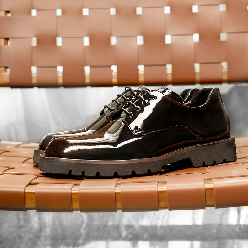 Elegante leren schoenen voor h - Korean Men Formal Wear recensie en prijs