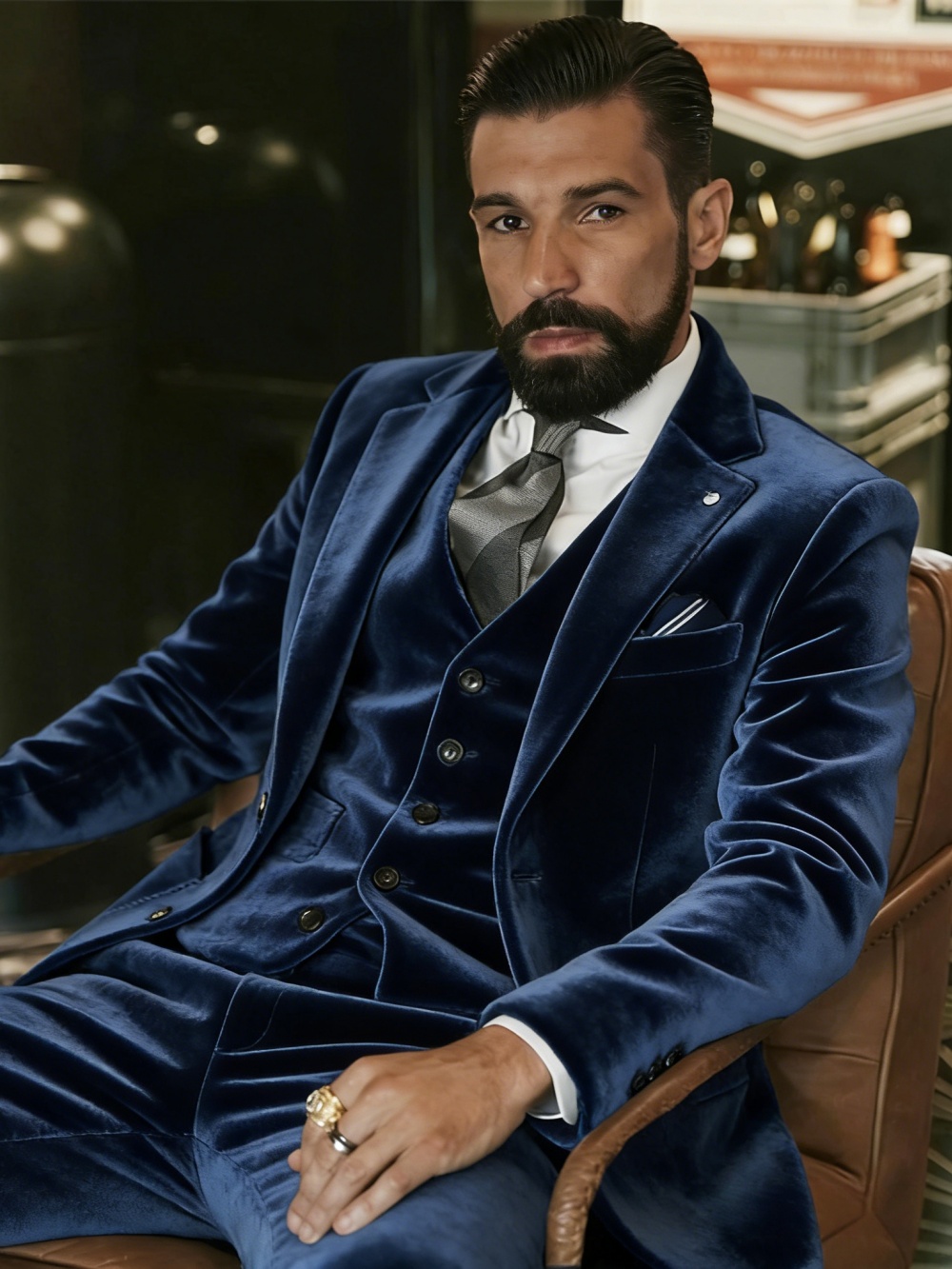 Heren fluwelen pakken 3-delig  - Men Formal Wear Outfits recensie en prijs