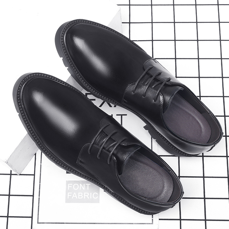 Heren zwarte leren veterschoen - Formal Men Daily Wear Shoes recensie en prijs