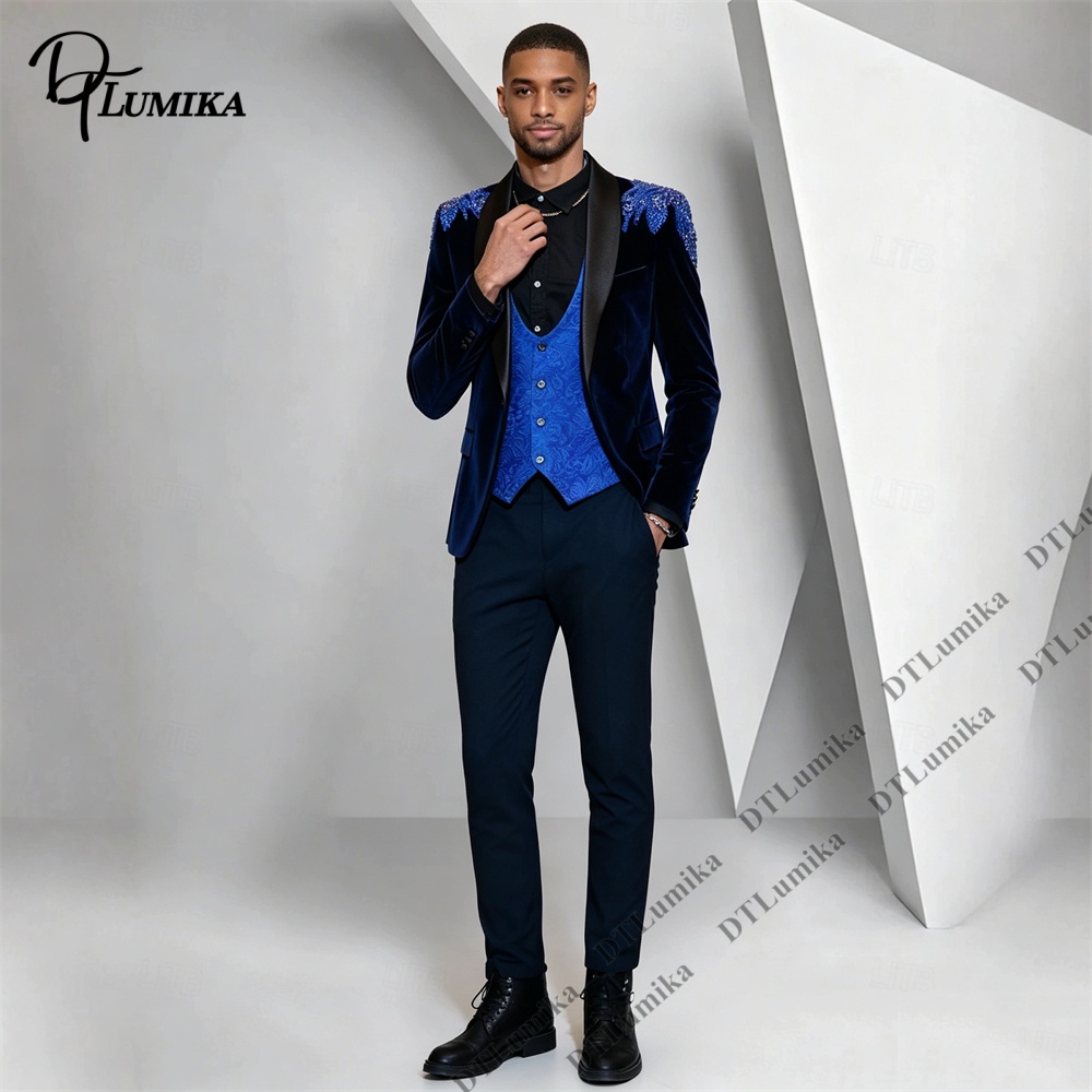 Peagent Mannen 3 Stuk Fluwelen - Men Formal Wear Office recensie en prijs