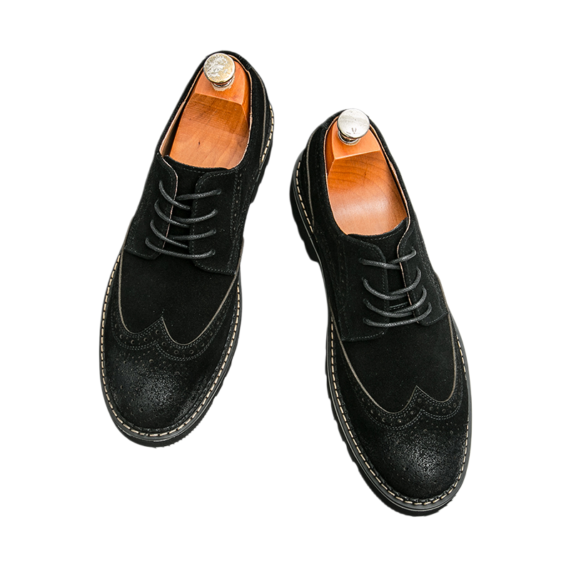 Bruine suède brogue-oxfords vo - Formal Men Daily Wear Shoes recensie en prijs